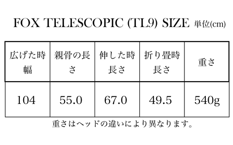 FOX UMBRELLAS フォックス・アンブレラズ 折り畳み傘 TL9 FOX UMBRELLAS フォックス・アンブレラズ 折り畳み傘 TL9