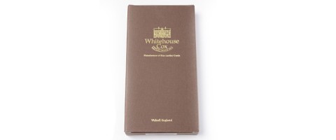 Whitehouse 👖 Cox ホワイトハウスコックス 長財布 S9697HL リージェント ブライドル 型押し ホリデーライン NV/GRN 【スケール】  レザー  中古 15000379