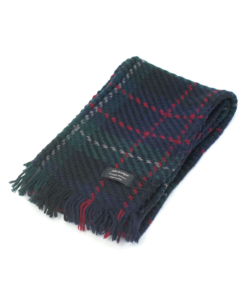 ジョンブラニガン チェック ニットマフラー SCARF John branigan 2025