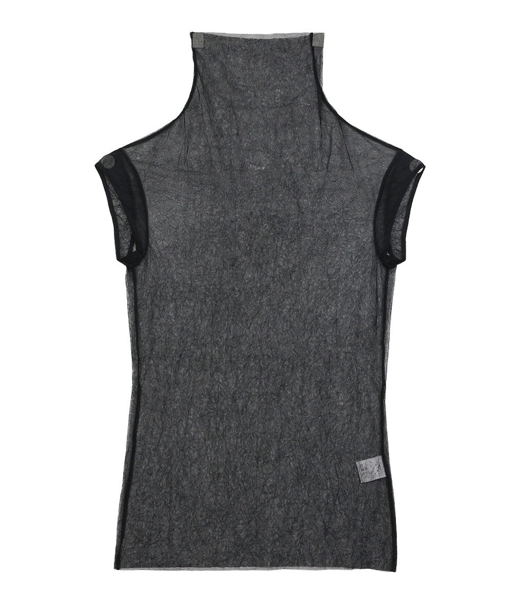 PUPULA（ププラ） チュール ハイネック ノースリーブカットソー PUPULA