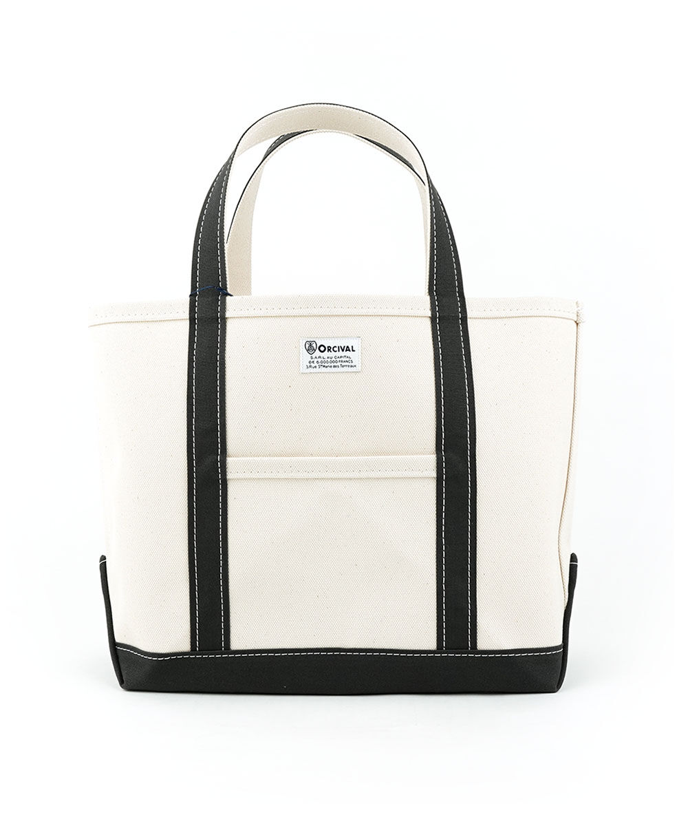 ORCIVAL　キャンバストートバッグ M ECRU×BEG 楽天市場】 ORCIVAL(オーシバル) キャンバストートバッグ 中