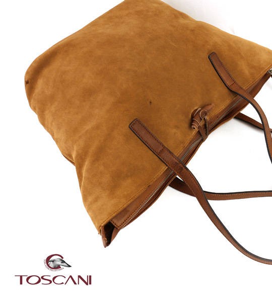 TOSCANI(トスカーニ)<br>スエード レザー トートバッグ ・-0241402 