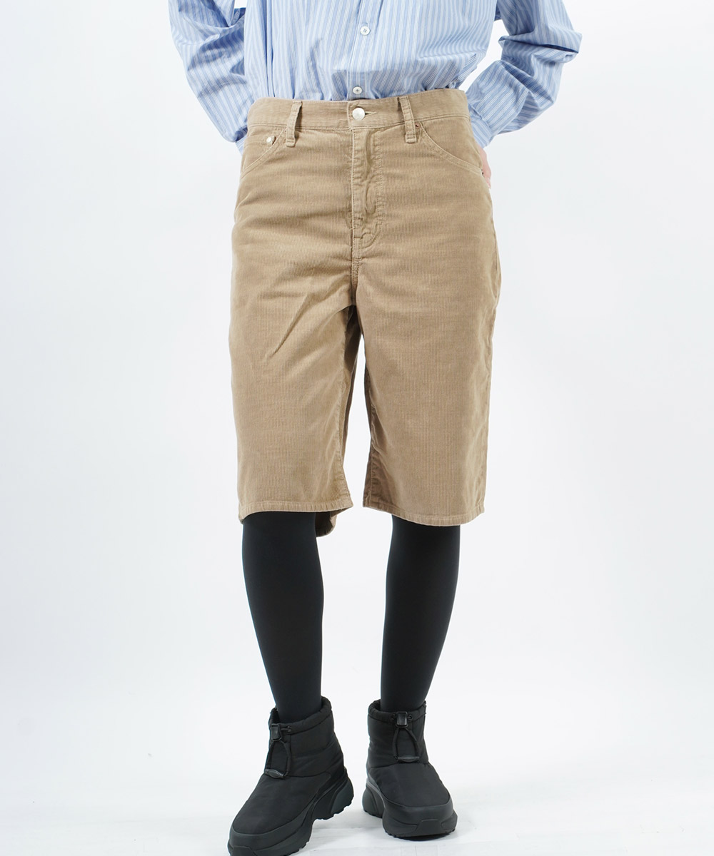 caqu サキュウ ハーフパンツ FS cord falf pants レディース