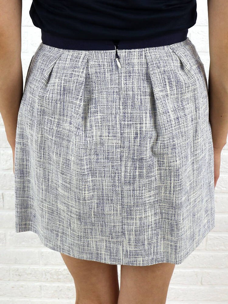 NIMES（ニーム） コットン プランタンツィード タックスカート