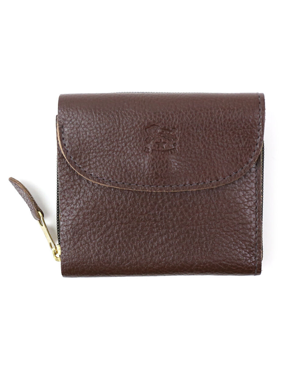 極美品✨IL BISONTE イルビゾンテ 二つ折り財布　ミニ財布　ウォレット イルビゾンテ 財布 Il Bisonte 二つ折り財布 小銭入れ付き レザー 本革