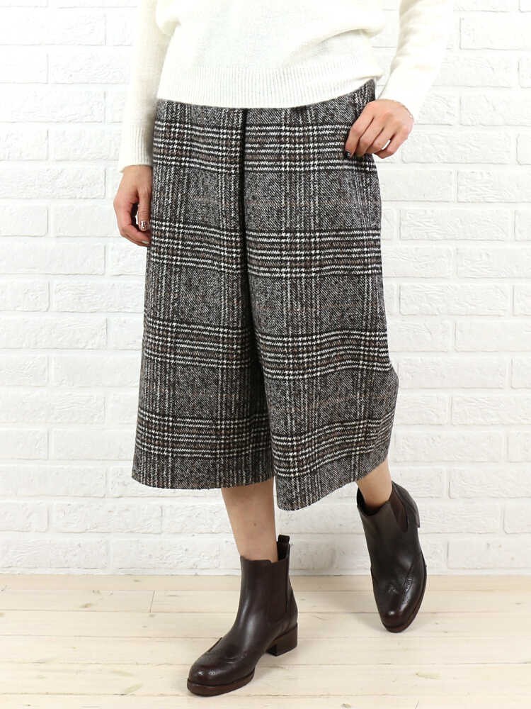 ジョンリンクス グレンチェック ワイドパンツ newhorizon.edu.sa