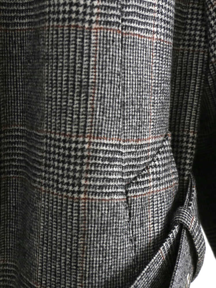 TOMORROWLAND(トゥモローランド)ウール グレンチェック ベルト付き