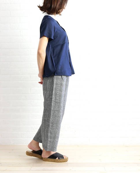 style+confort(スティールエコンフォール)リネン グレンチェック ...