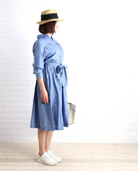 シアン レルビエ Etre Par Bleu Comme Bleu 通販 Paypayモール シャツワンピース Lhelbie n 国内正規