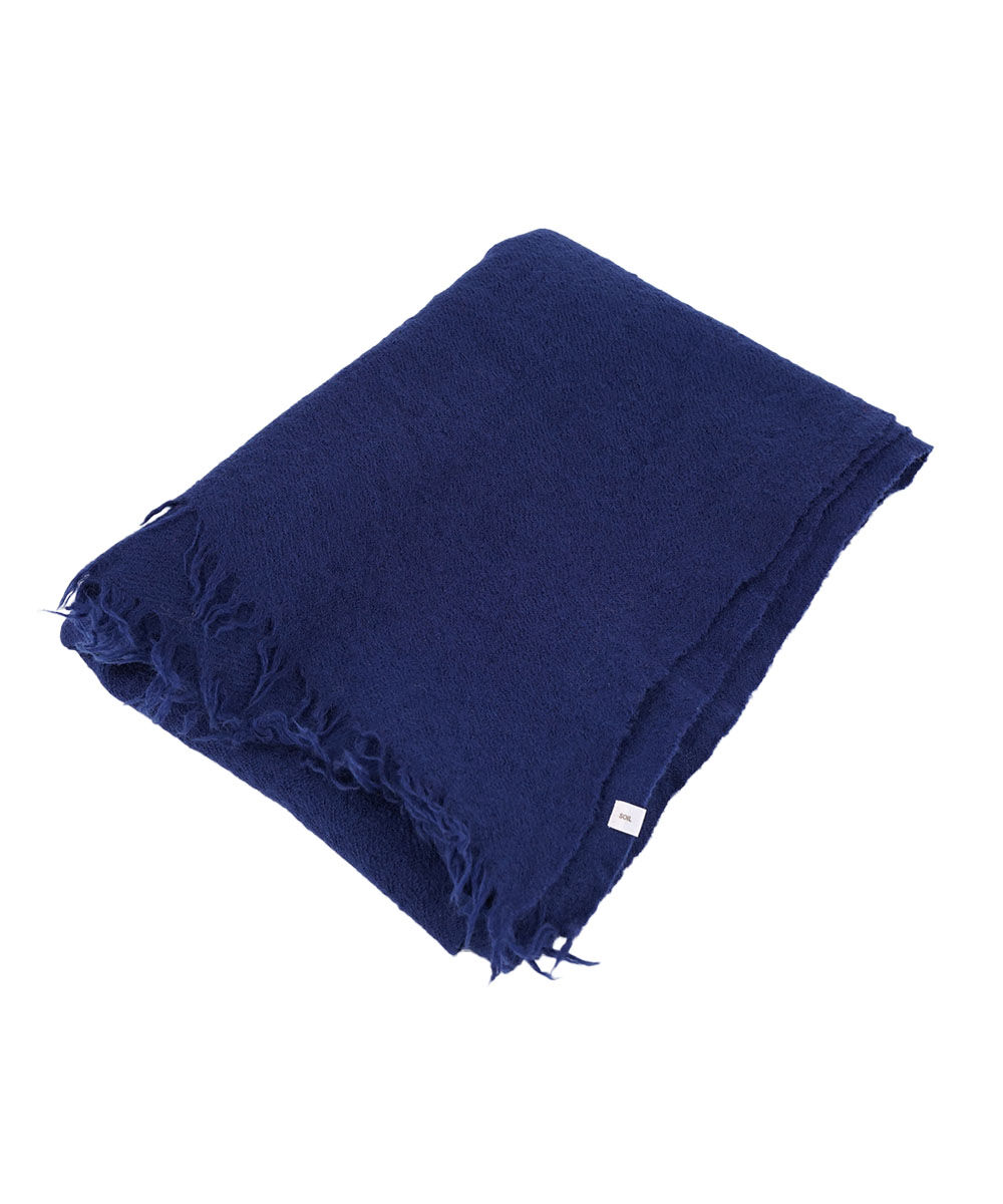 SOIL（ソイル） MELANGE BOILED WOOL PLAIN STOLE SOIL レディース 