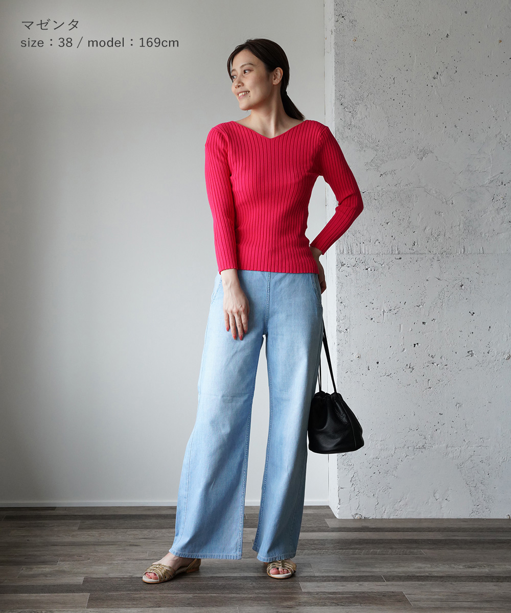 Brahmin（ブラーミン） リブニット プルオーバー レディース 国内正規