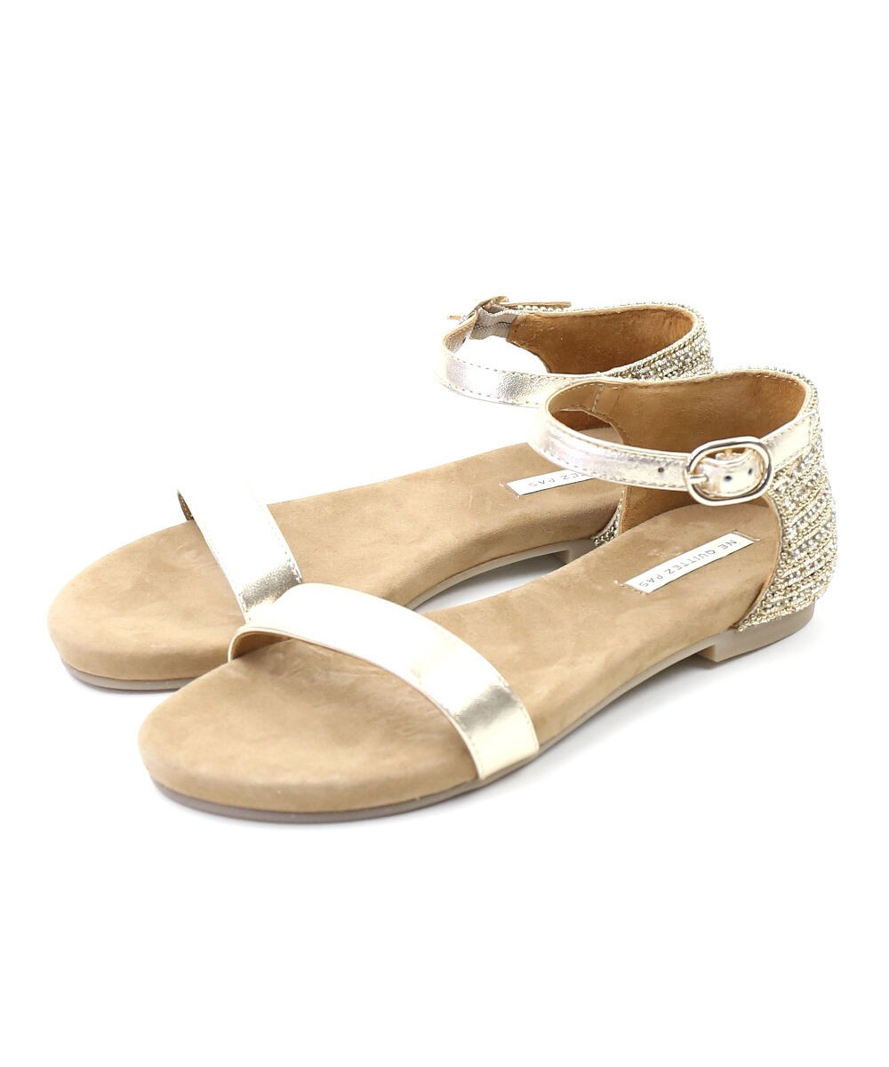 ヌキテパ ビーズサンダル フラットサンダル ONE STRAP SANDAL ne