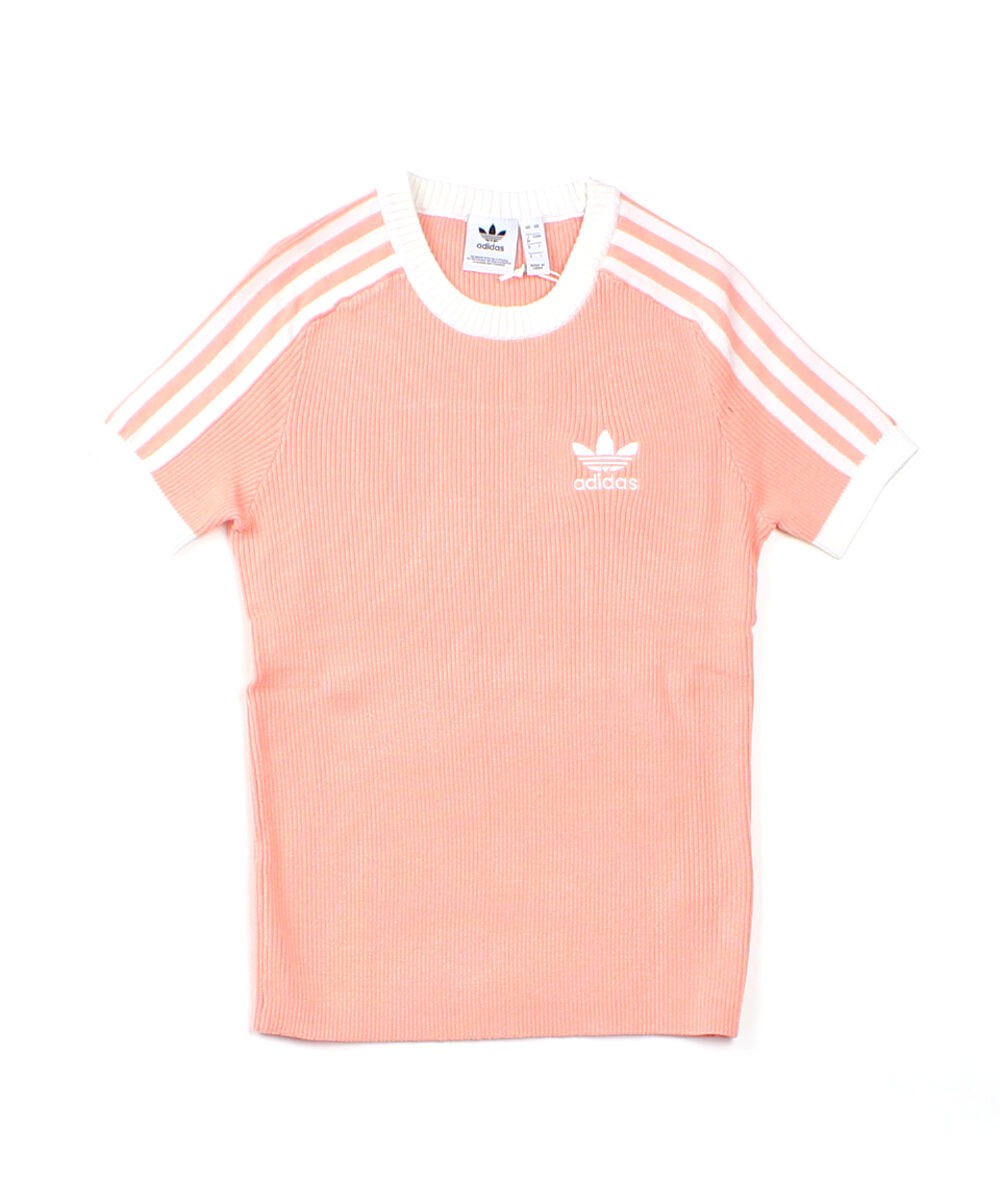 アディダス リブカットソー リブニットTシャツ ORIW 3STRIPES TEE adidas メ...