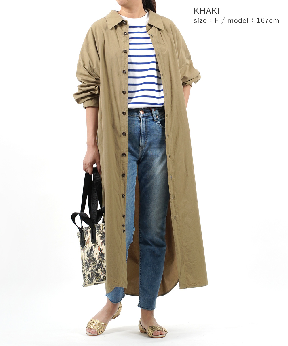 ザ シンゾーン シャツワンピース WINDY SHIRT DRESS