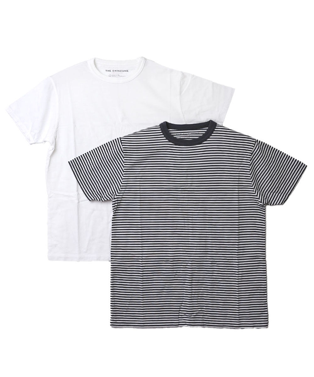 Tシャツ(半袖+袖なし) Shinzone PACK TEE Shinzone｜【送料無料】パックT 2枚セット ショートスリーブ Tシャツ