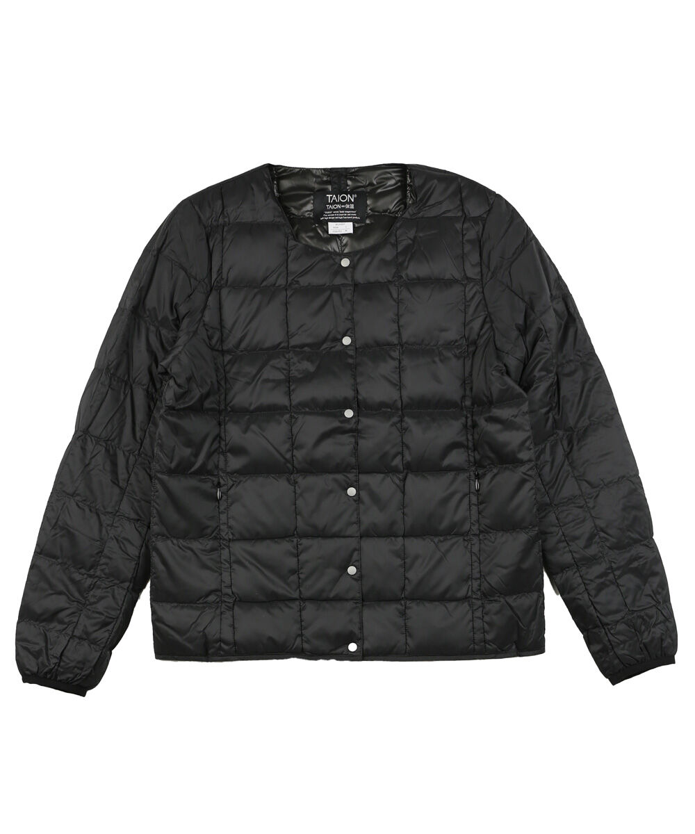 タイオン ベーシック クルーネックボタン インナーダウンジャケット