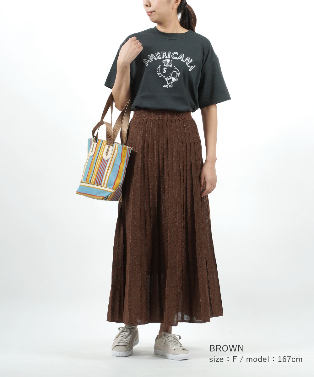 ザ シンゾーン プリーツニットスカート PLEATS KNIT SKIRT THE