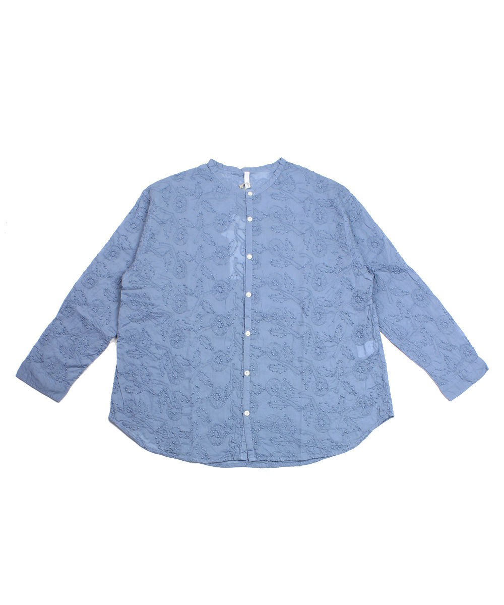 ★新品★grin/グリン/刺繍ブラウス/ミント grin グリン シャツ 刺繍シャツ ブラウス レディース 国内正規品