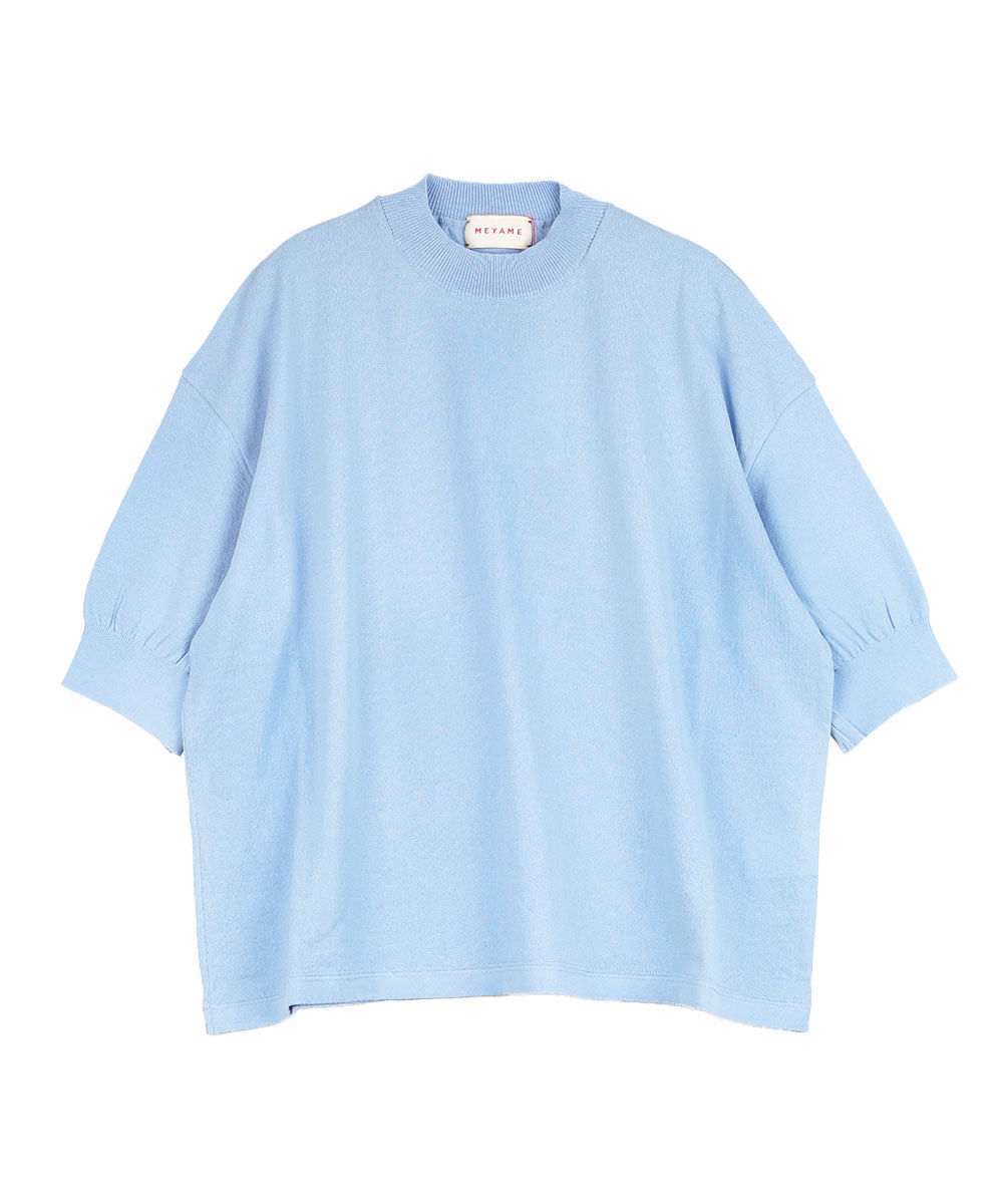 【美品】MEYAME ニット　MEY-1110 MEYAME メヤメ COTTON KNIT TEE コットンニット プルオーバー MEY-1268