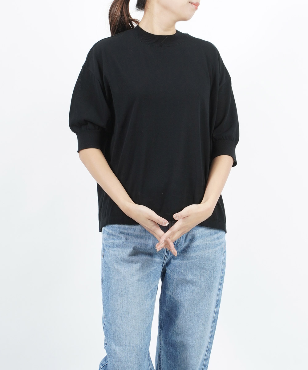 メヤメ ニットプルオーバー コットンニットTシャツ COTTON KNIT TEE