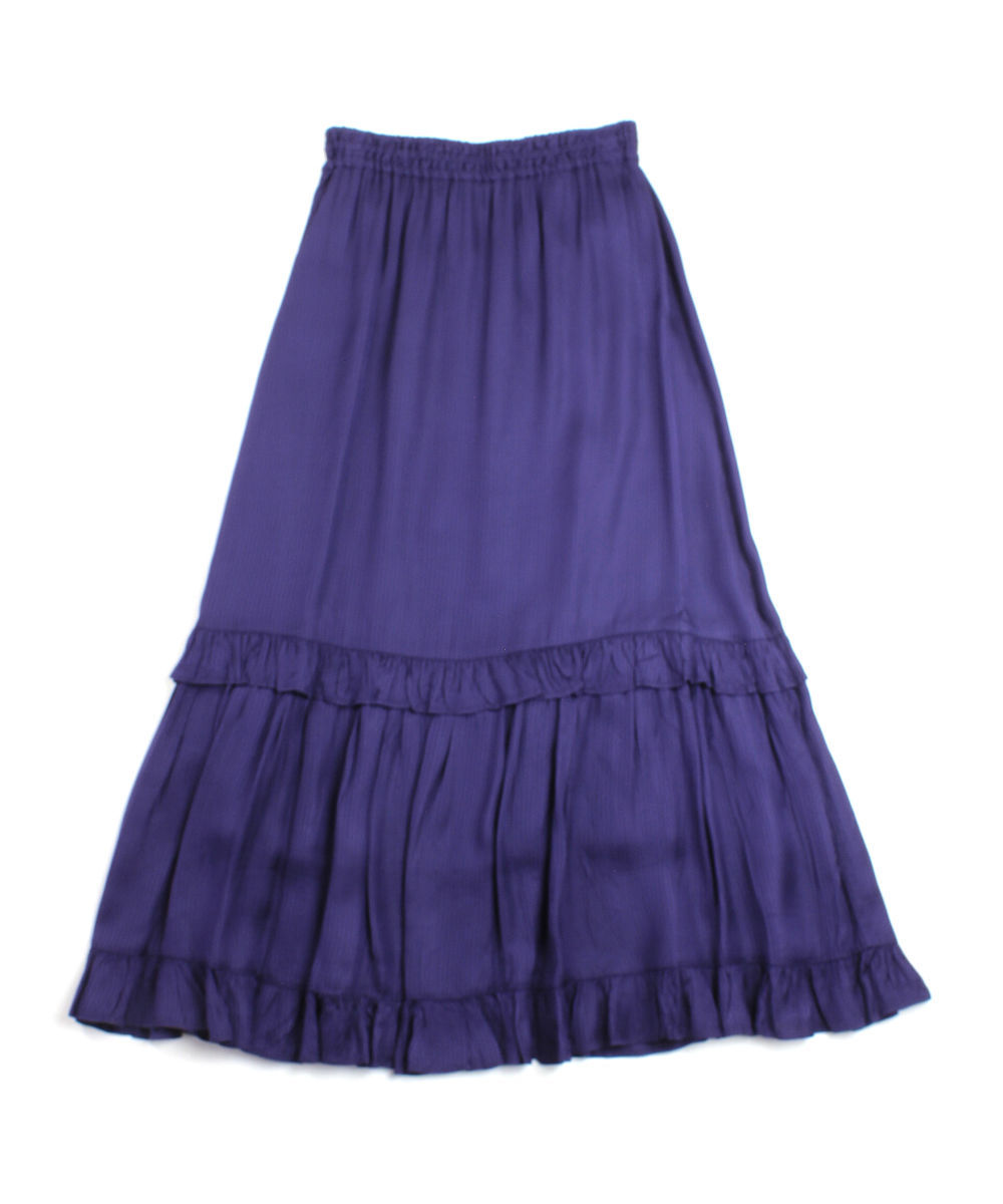 ヌキテパ フリルスカート ロングスカート Rayon Stripe Frill Skirt ne Quittez pas レディース 国内正規品