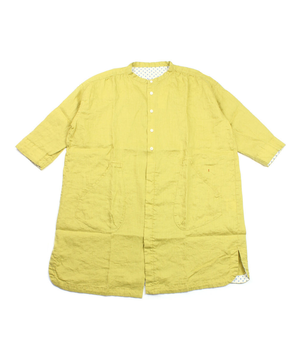 快晴堂 カイセイドウ ロングシャツ チュニック アトリエ7分袖シャツ 