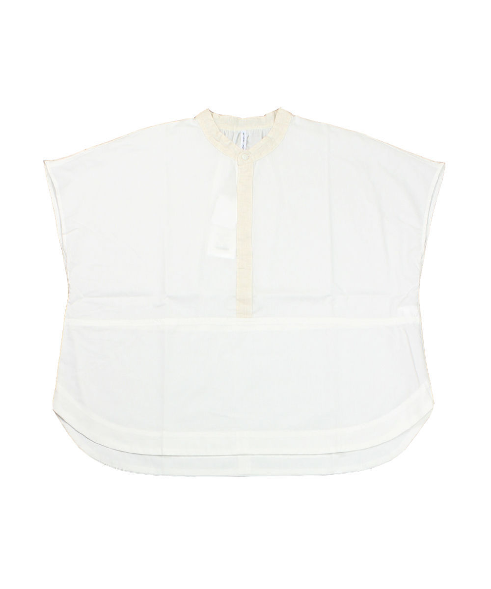 b993＊ ナチュラルランドリー クレリック パネルフレンチシャツ NATURAL LAUNDRY ナチュラルランドリー クレリックパネル