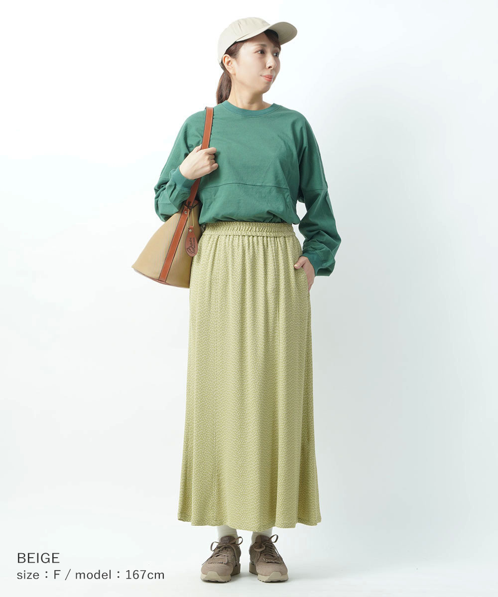 ザ シンゾーン セミフレアスカート ロングスカート FLOWER JQ SKIRT 