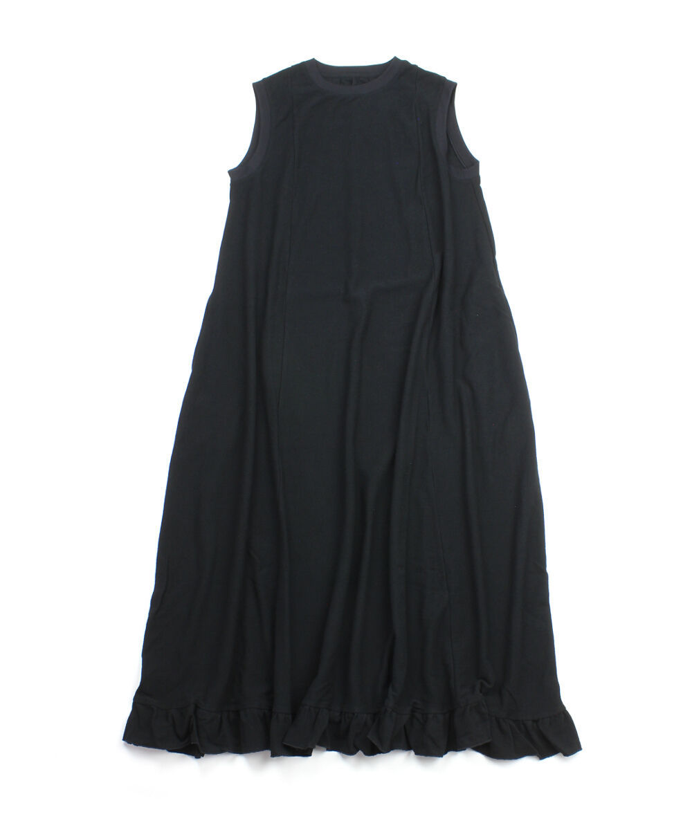 【シンゾーン】プリーツ切り替え ノースリーブ ドレス ワンピース M 紺 ザ シンゾーン ノースリーブワンピース ロングワンピース FRILL