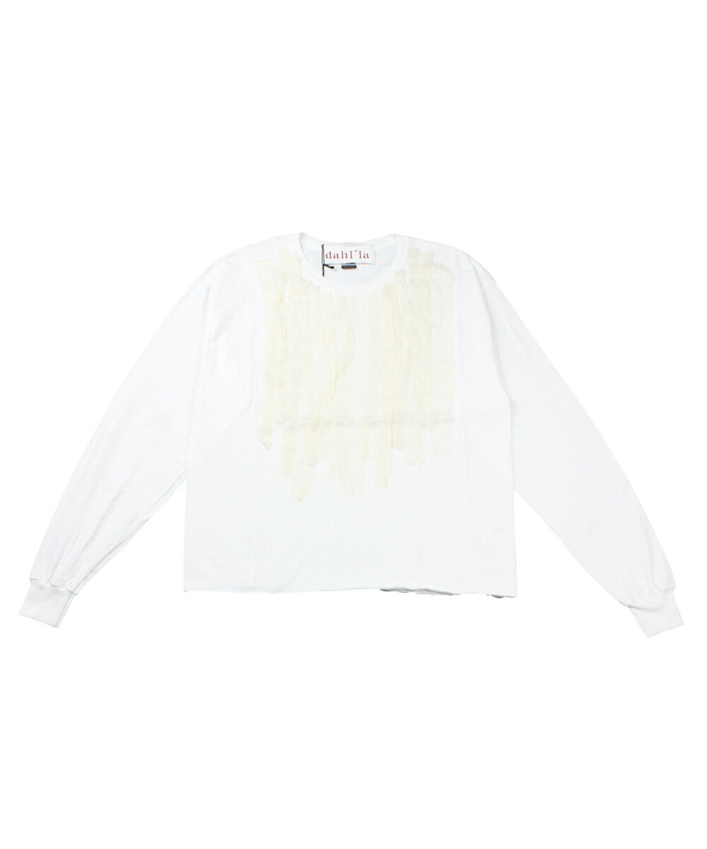 dahl'ia リメイク　ロングTシャツ dahl'ia tシャツ 「dahl'ia」リメイク ロングスリーブ