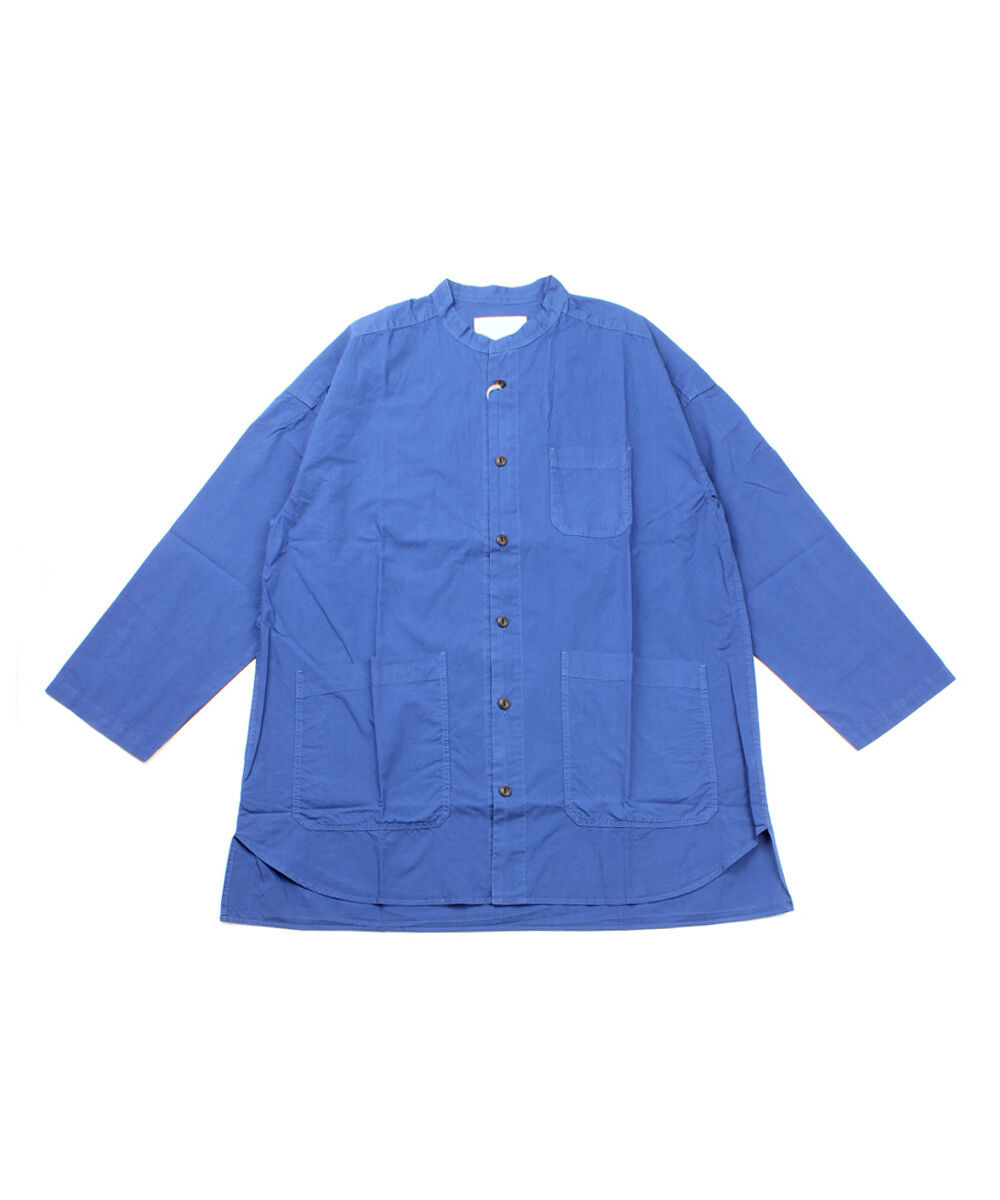 NATURAL LAUNDRY（ナチュラルランドリー） バンドカラーシャツ コック 