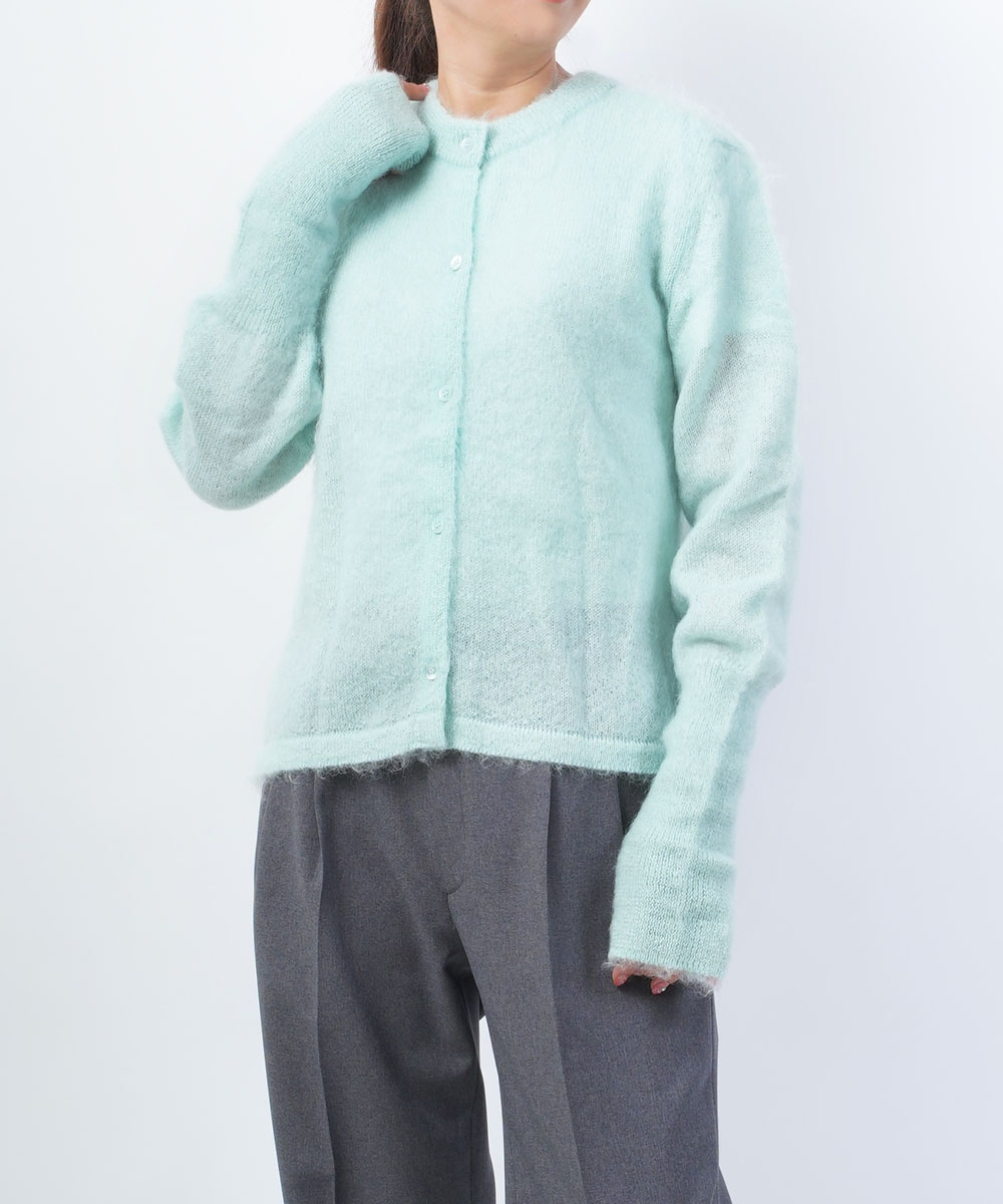 メヤメ モヘアニット クルーネックカーディガン セーター プルオーバー FLUFFY PULLOVER MEYAME レディース 国内正規品｜etre｜02