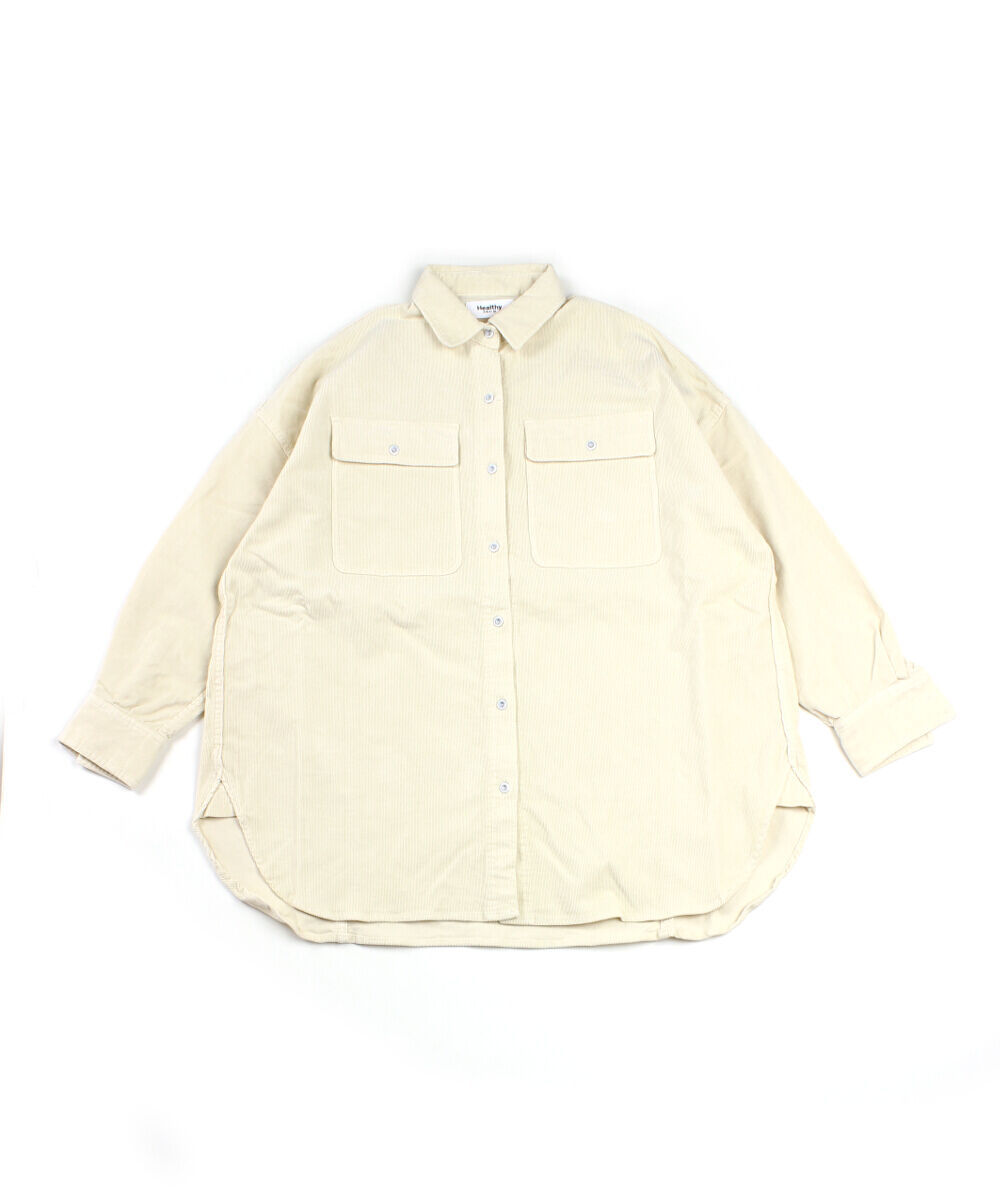 ヘルシーデニム コーデュロイシャツ スーパービッグシャツ オーバー