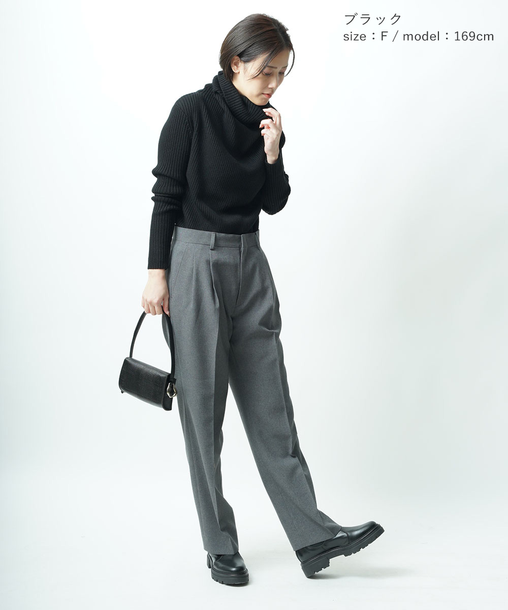 リムアーク タートルネック ニットプルオーバー リブニット Black shoulder rib knit RIM.ARK レディース 国内正規品 :  460eal70-0210 : etre!par bleu comme bleu - 通販 - Yahoo!ショッピング