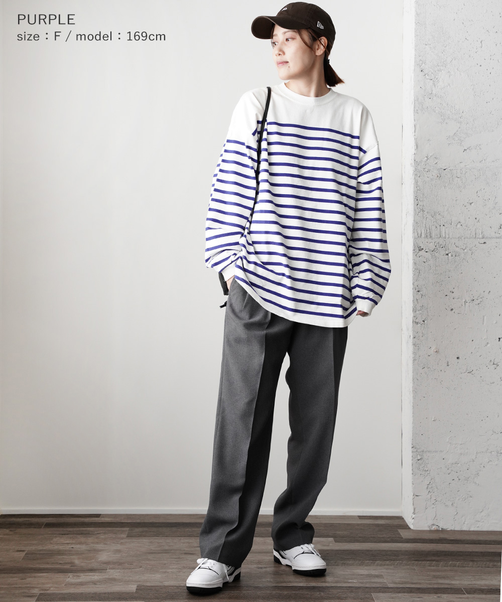 ザ シンゾーン パネルボーダー カットソー PANEL BORDER TOP THE