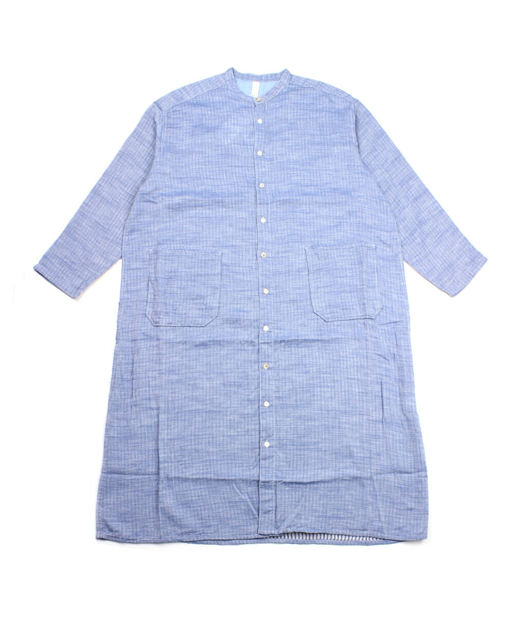 NATURAL LAUNDRY ナチュラルランドリー バンドカラーワンピース