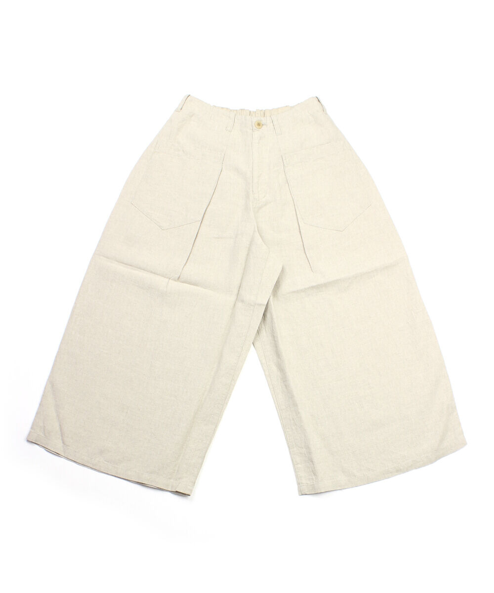 NATURAL LAUNDRY ナチュラルランドリー タックガウチョパンツ