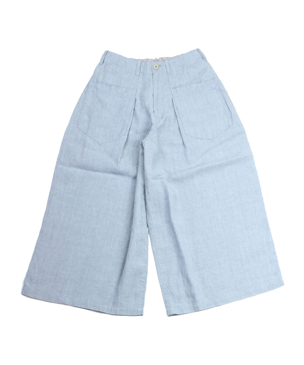 NATURAL LAUNDRY ナチュラルランドリー タックガウチョパンツ