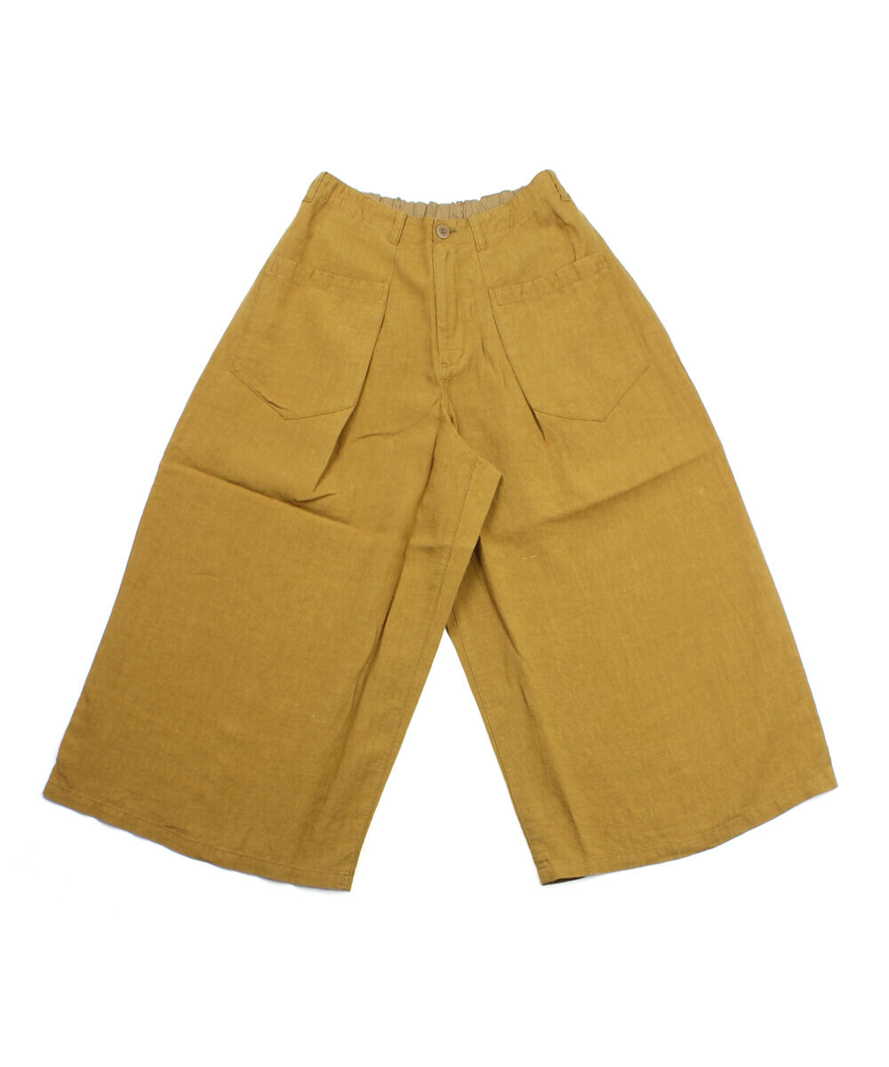 NATURAL LAUNDRY ナチュラルランドリー タックガウチョパンツ