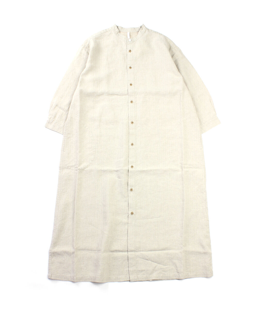 NATURAL LAUNDRY ナチュラルランドリー バンドカラーワンピース