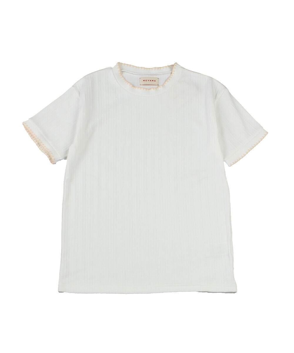 メヤメ ❤️ カットソー　サイズフリーです。 メヤメ Tシャツ カットソー EMBROIDERED TEE MEYAME レディース