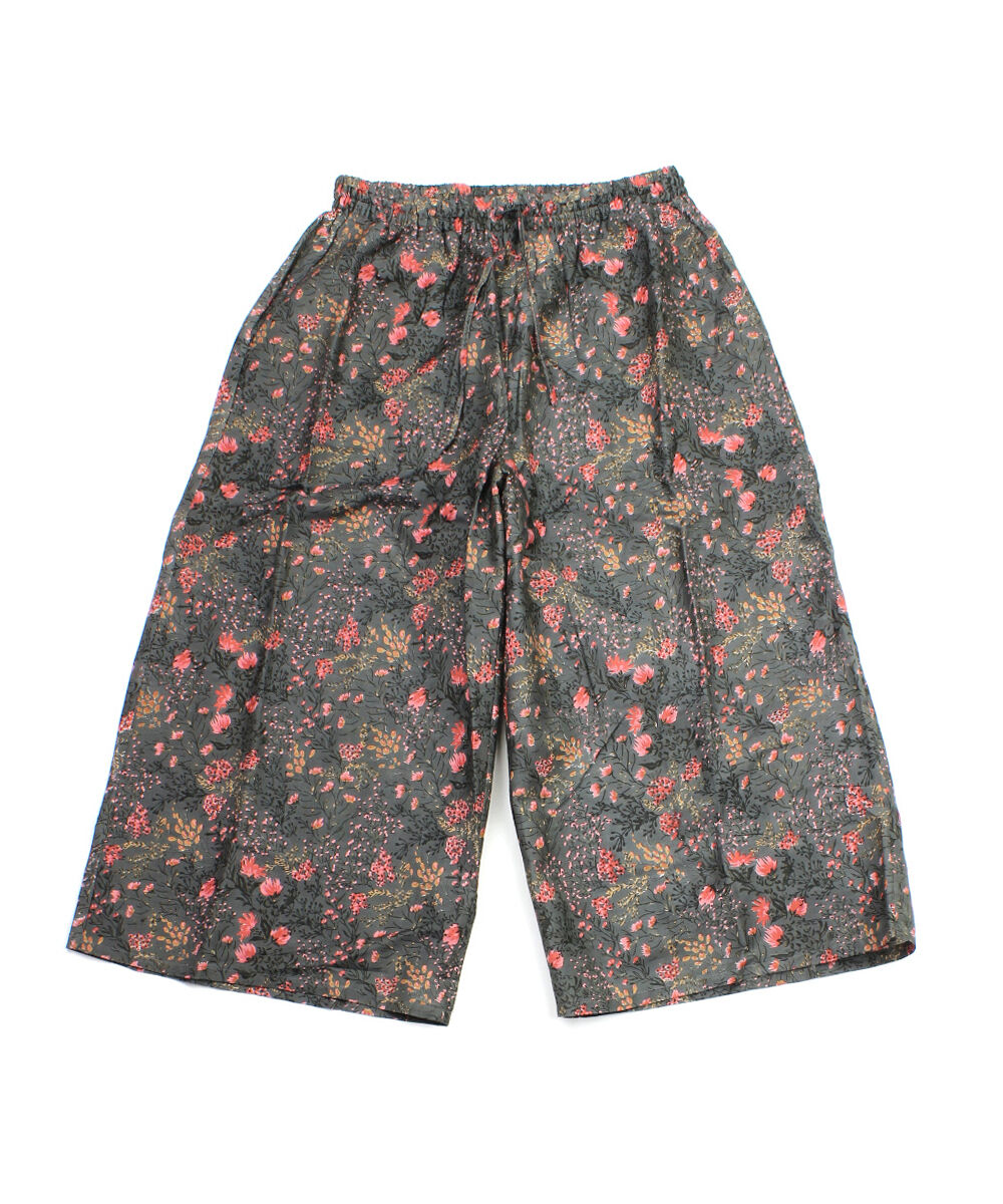 ソイル ワイド イージーパンツ CO SILK FLOWER PRINT WIDE EASY PANTS