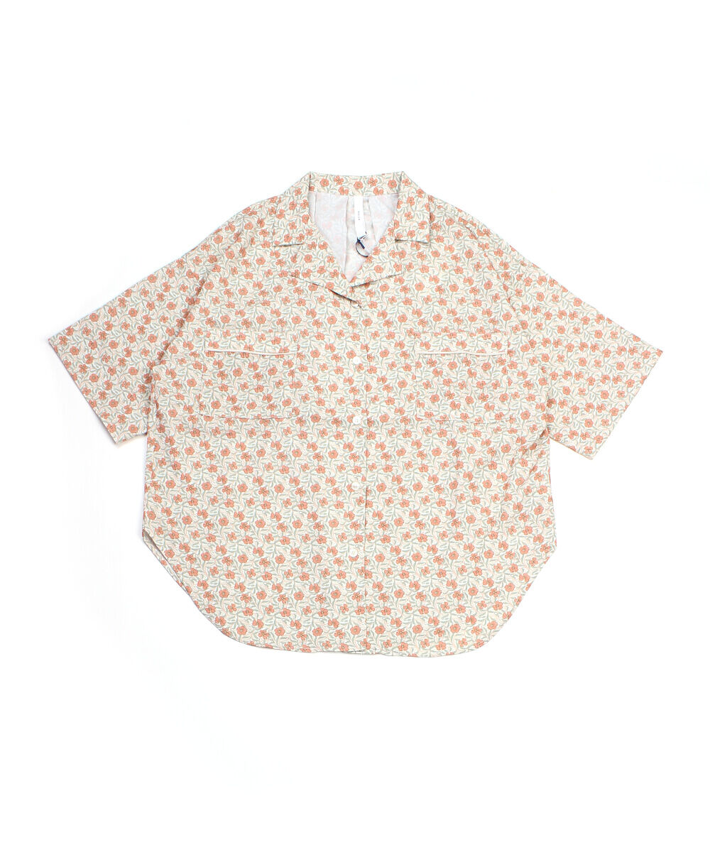 KELEN (ケレン) | OPEN COLLAR SHIRT PORT FLOWER (offbeige) | トップス Mサイズ レディース 半袖 夏 KELEN (ケレン) | OPEN COLLAR SHIRT PORT FLOWER (offbeige