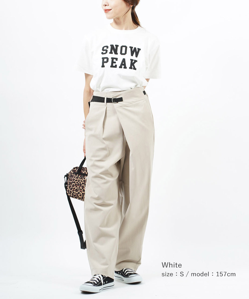 スノーピーク ロゴTシャツ カットソー SNOW PEAK Felt Logo T shirt