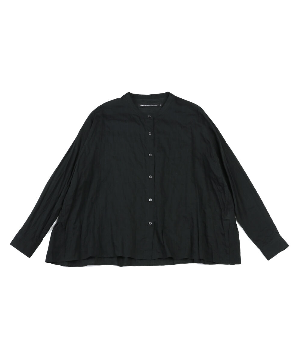 nicolson&nicolson ニコルソン&ニコルソン バンドカラーシャツ