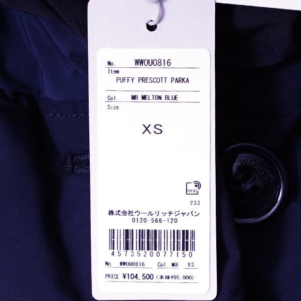 WOOLRICH（ウールリッチ） パフィープレスコットパーカ PUFFY PRESCOTT