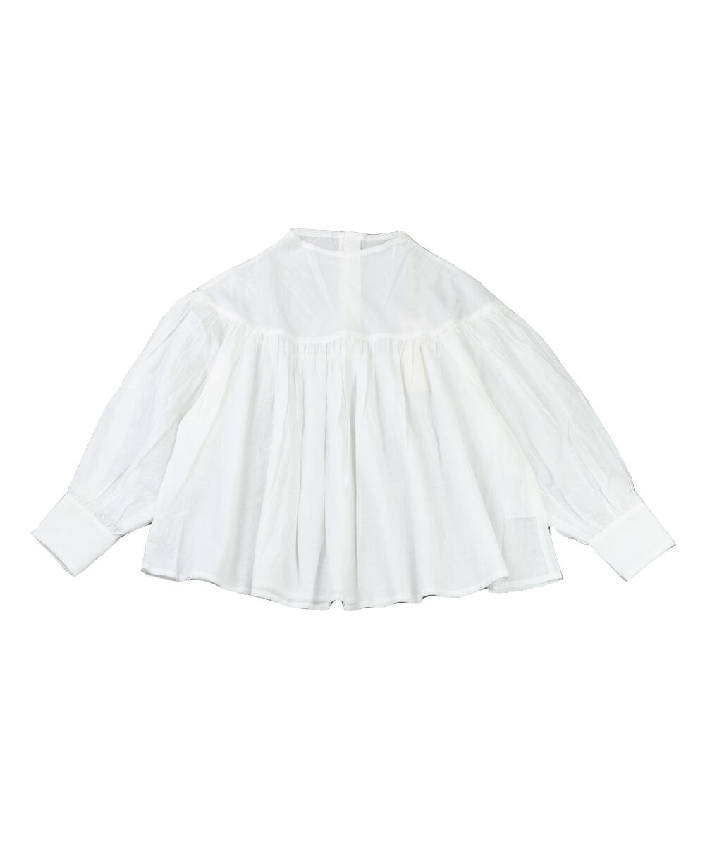 ROBE de PEAU（ローブデポー） ギャザーブラウス プルオーバーシャツ 