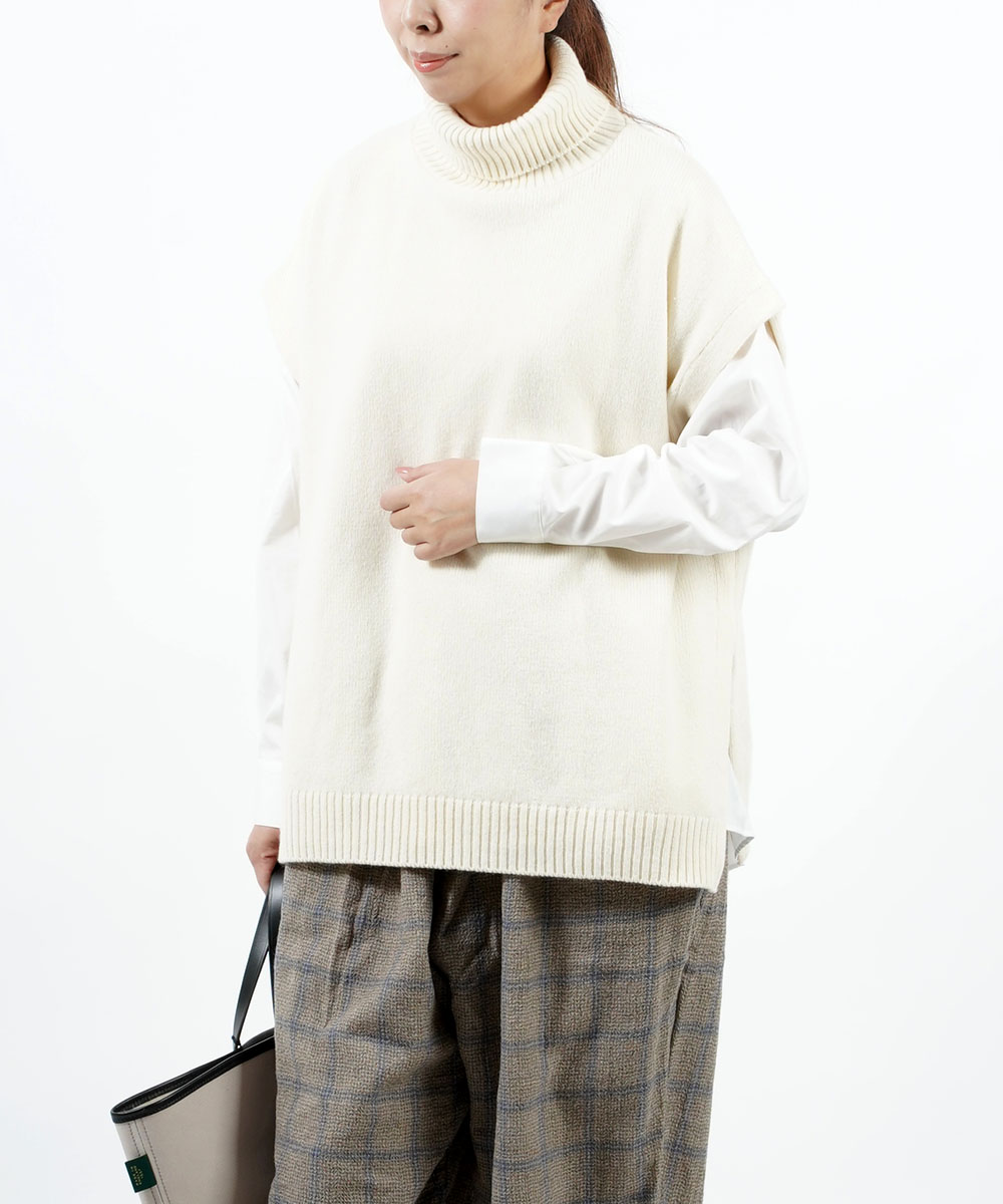 NARU（ナル） タートルベスト ニットベスト レディース 国内正規品