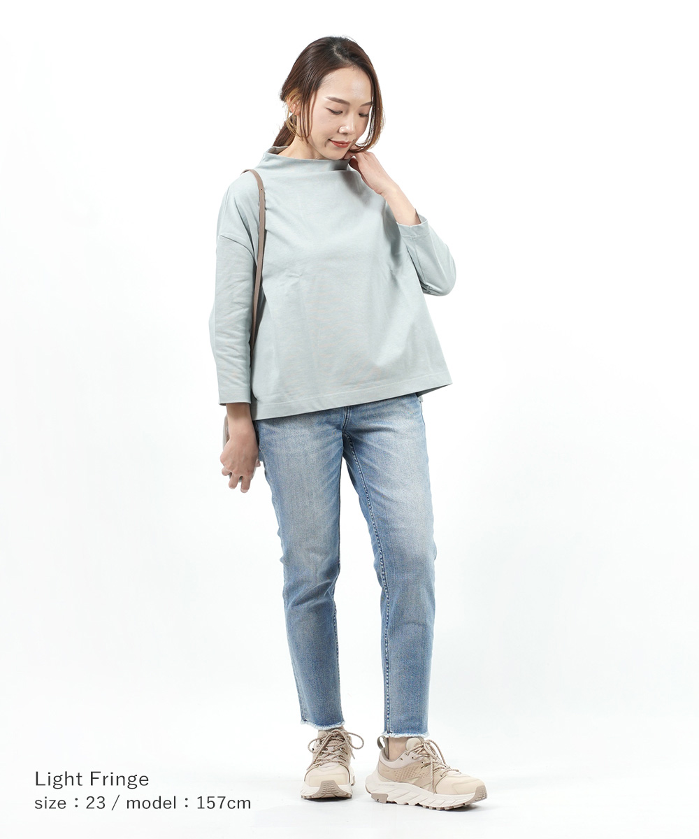 デニム・ジーパン Mentee Salt Denim Pants (2color) 2way 裾ボタン変形デニムパンツワイド/テーパード 2way hem