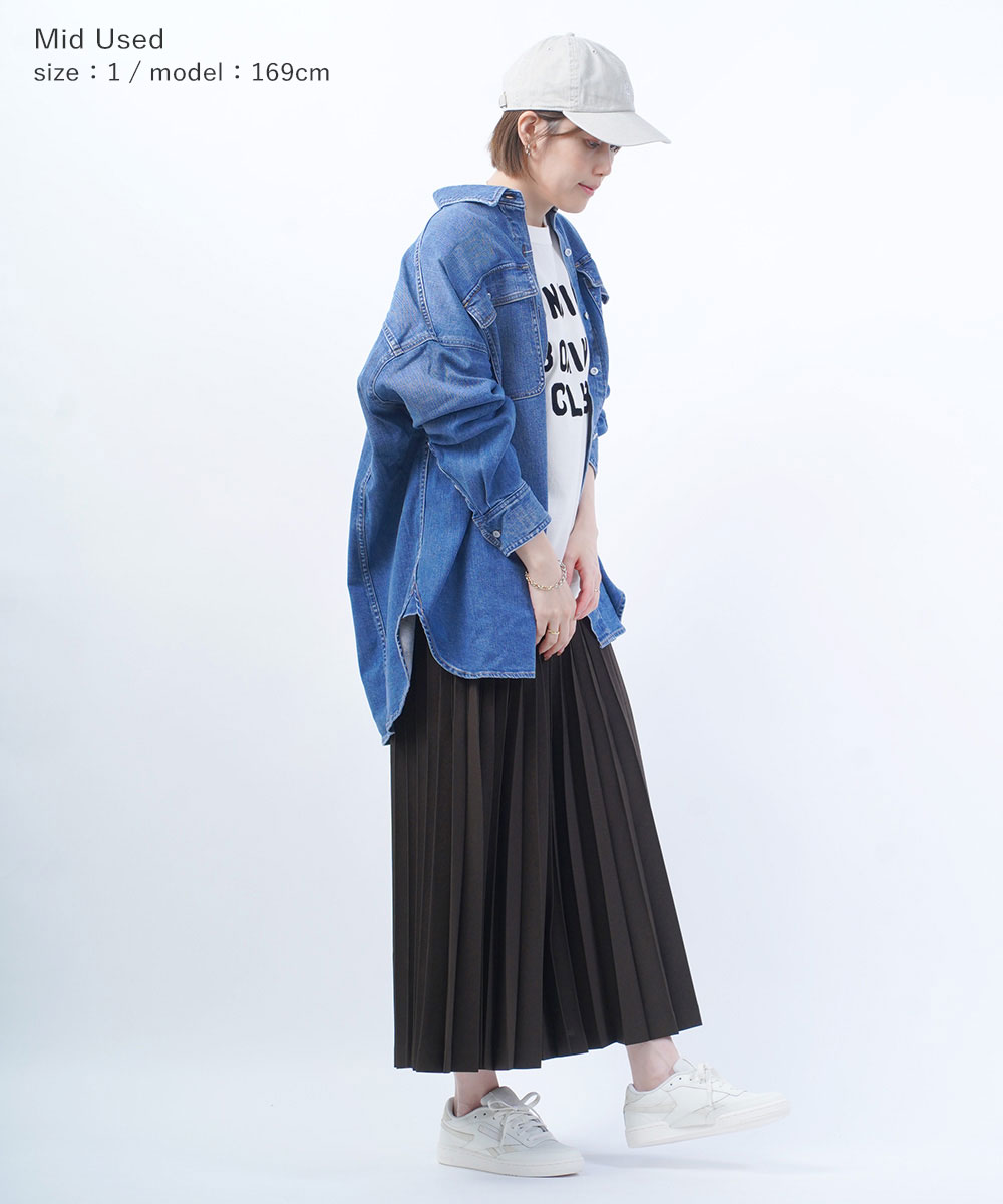 全ての 【Healthy シャツ/ベージュ/F denim】BIG トップス